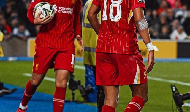 【联赛杯】布莱顿2比3利物浦，哈克波内切梅开二度